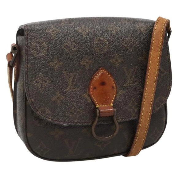 LOUIS VUITTON Monogram Saint Cloud MM Shoulder Bag M51243 LV Auth 118946 - Picture 1 of 16
